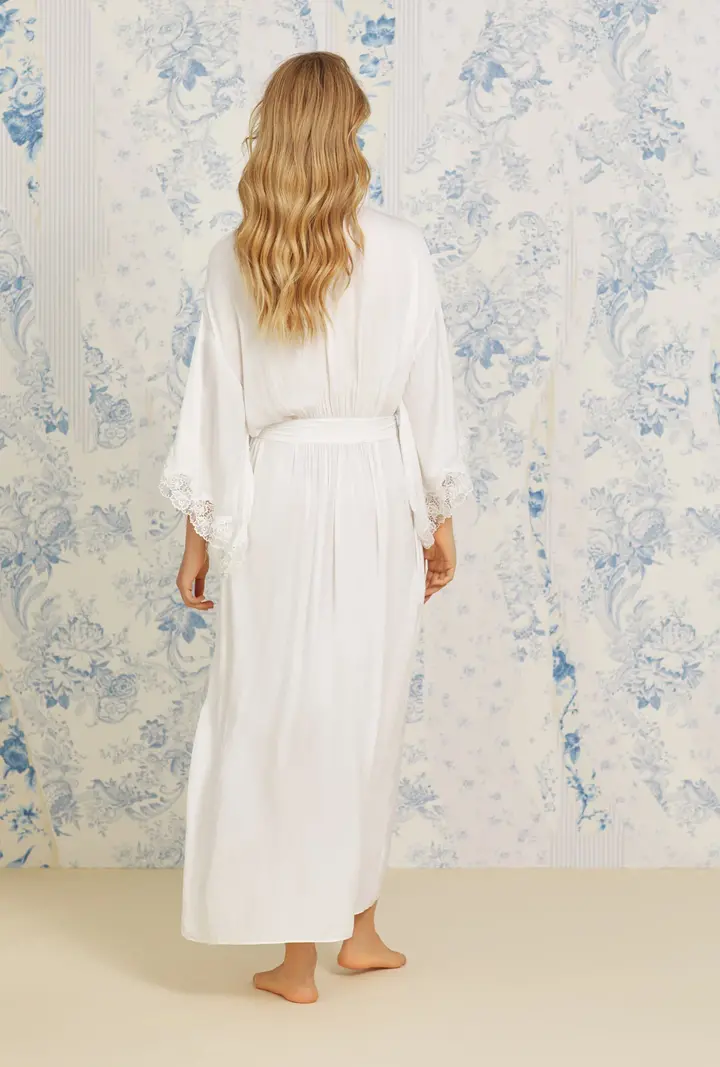 Eileen West Santorini Dreams Satin Wrap Robe