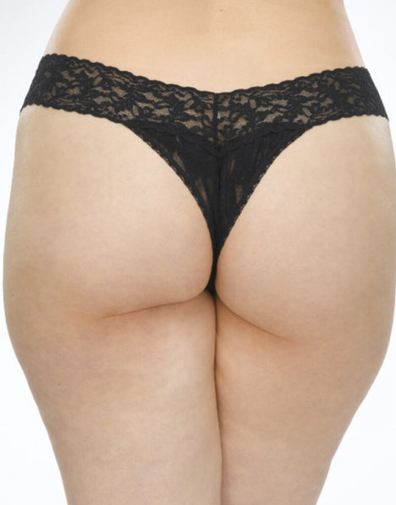 Hanky Panky Rolled Plus Size Signature Lace Original Rise Thong
