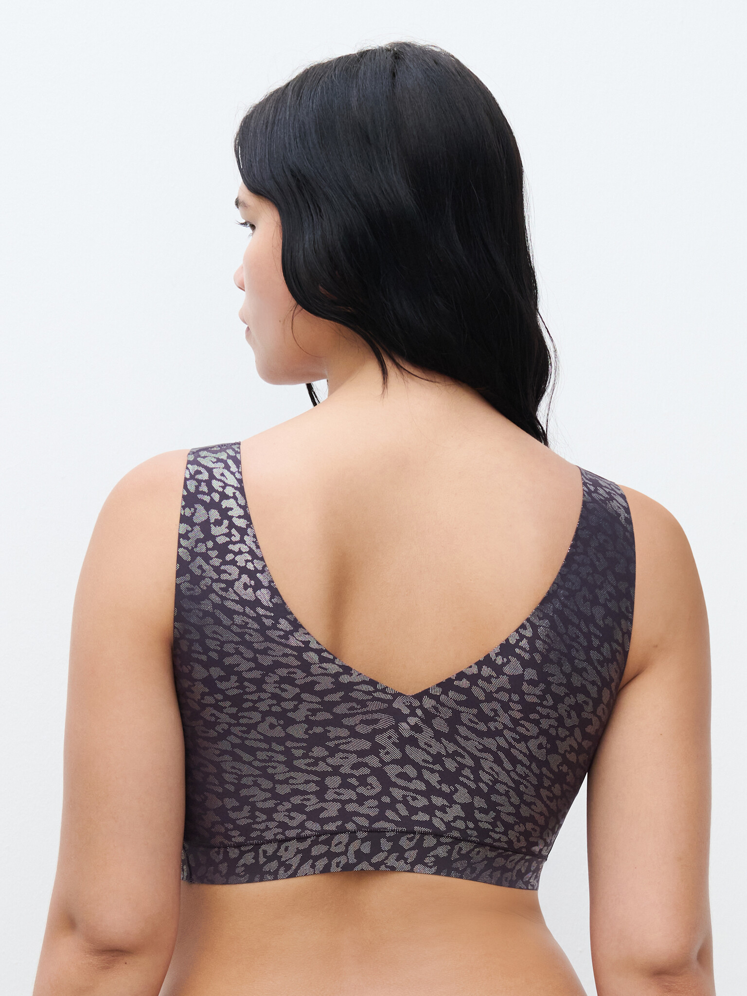 Chantelle SoftStretch Padded V-Neck Leo Shimmer Fashion Bra