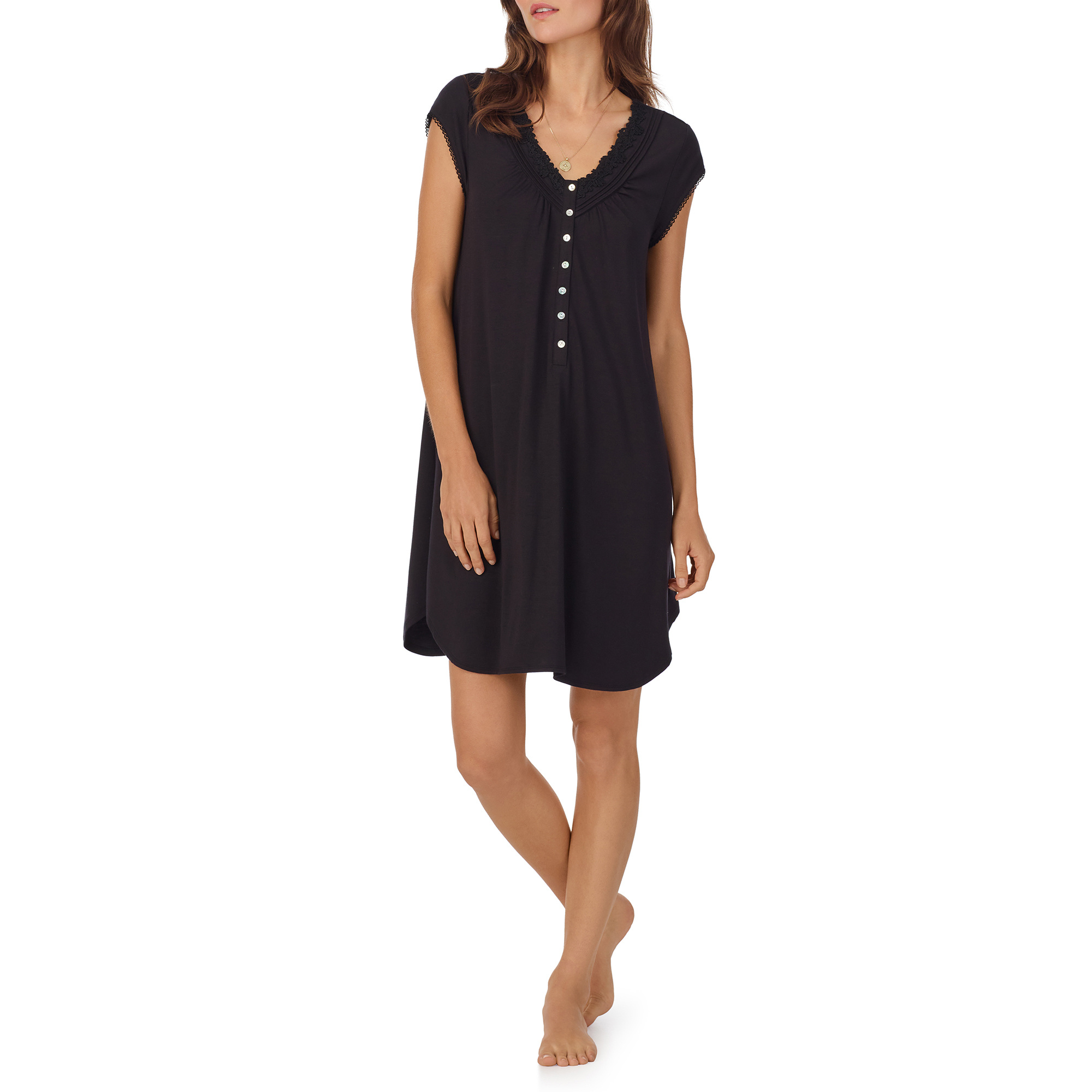 Eileen West Cap Sleeve Fashion Nightshirt