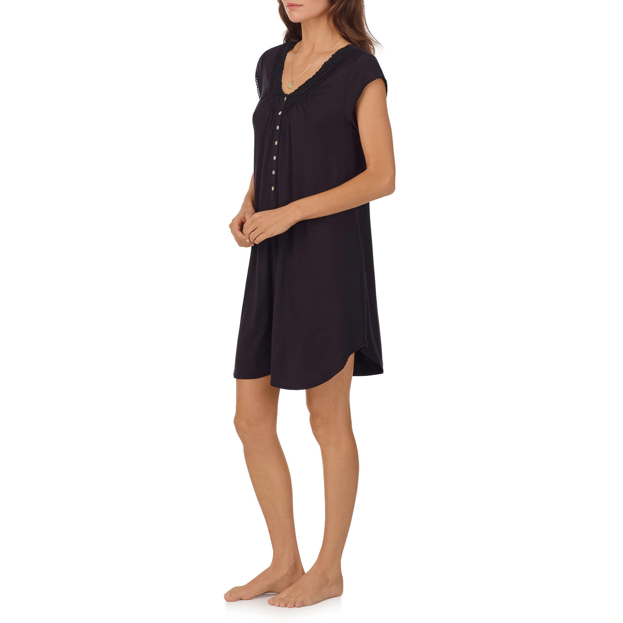 Eileen West Cap Sleeve Fashion Nightshirt