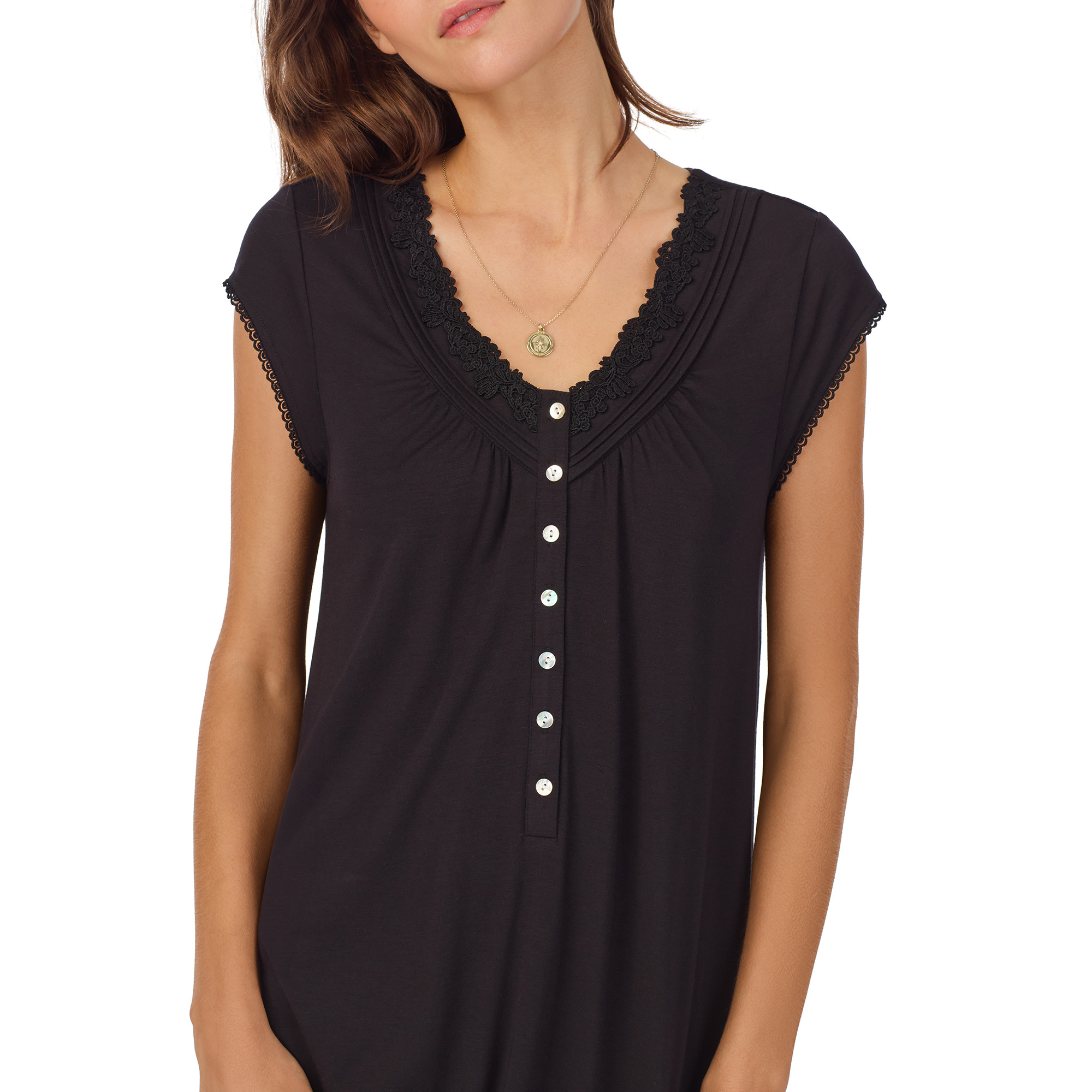 Eileen West Cap Sleeve Fashion Nightshirt