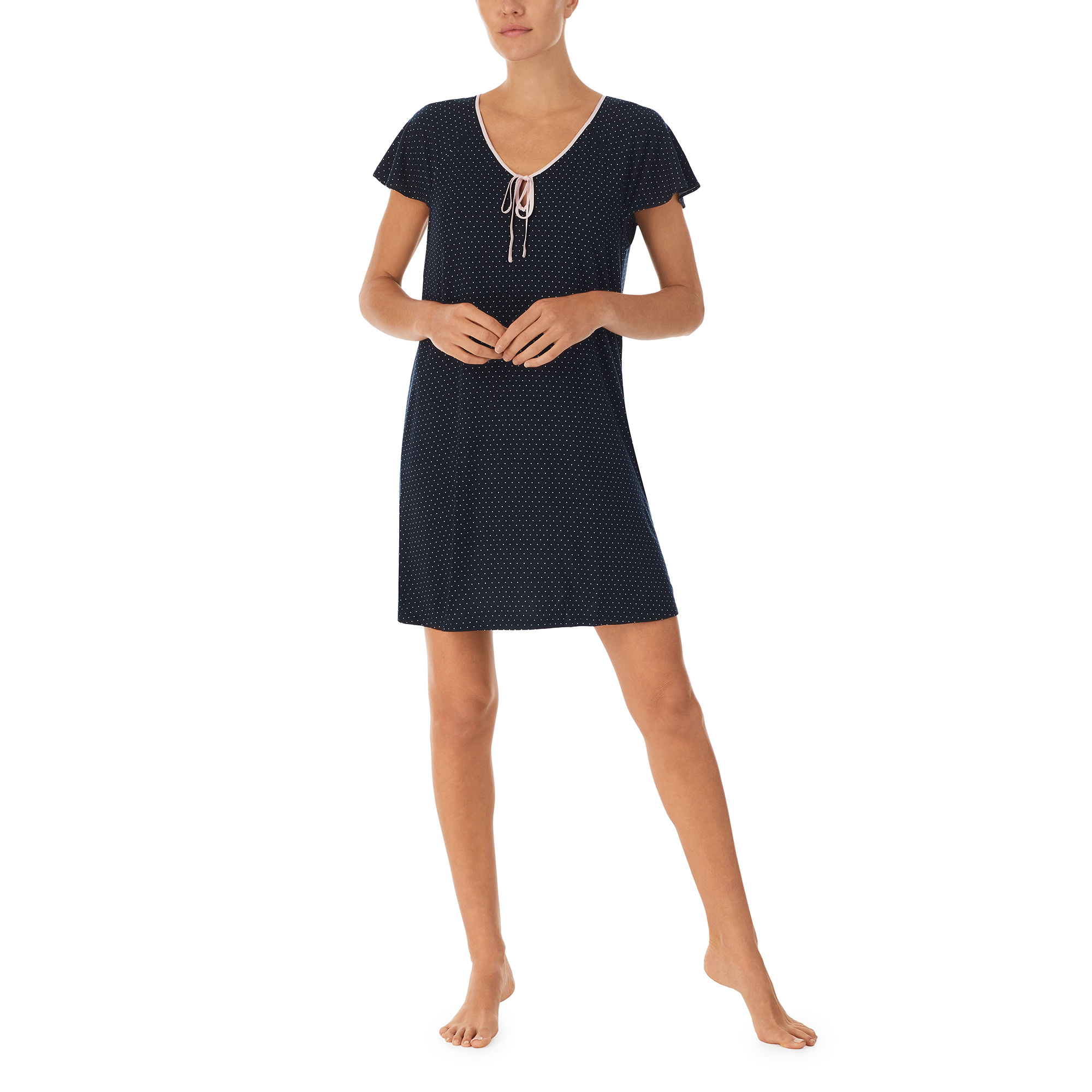 Kate Spade Pin Dot Short Sleeve Jersey Knit Sleepshirt