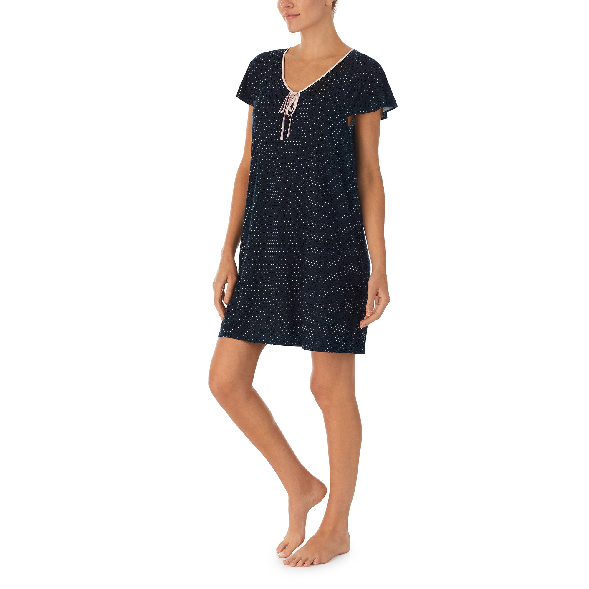 Kate Spade Pin Dot Short Sleeve Jersey Knit Sleepshirt