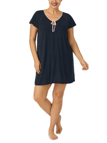 Kate Spade Plus Size Pin Dot Short Sleeve Jersey Knit Sleepshirt