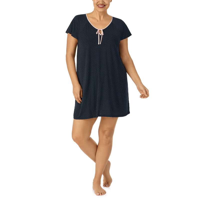 Kate Spade Plus Size Pin Dot Short Sleeve Jersey Knit Sleepshirt