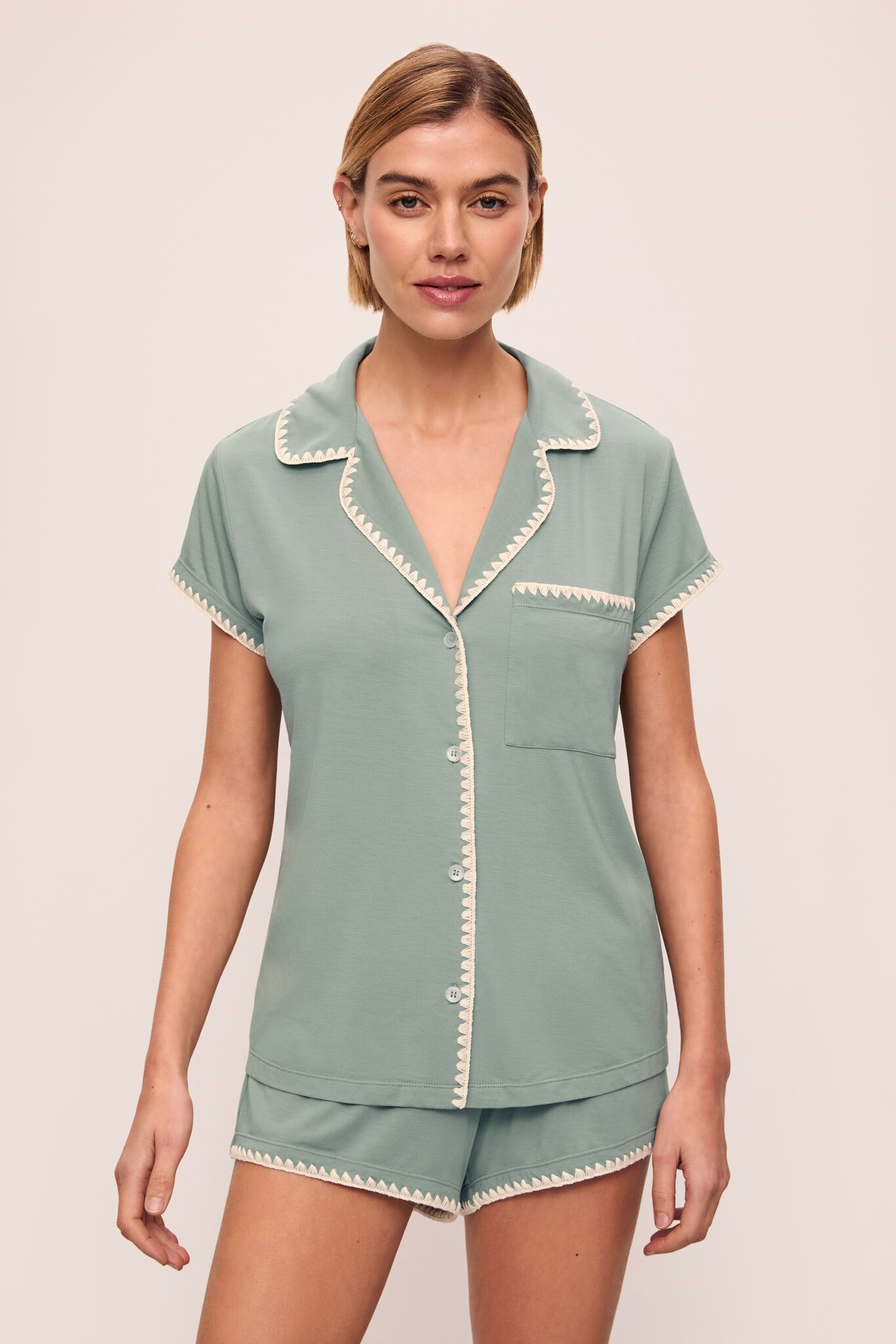 あみ【自宅試着のみ】Carette Belted Twill Short Eberjey PJ2018S Frida TENCEL™ Modal Shortie Short PJ Set