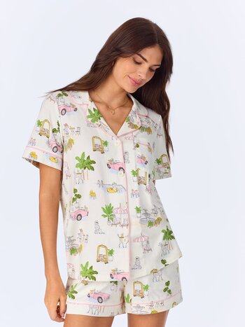 Bed Head Short Sleeve Classic Shorty Stretch Jersey PJ Set
