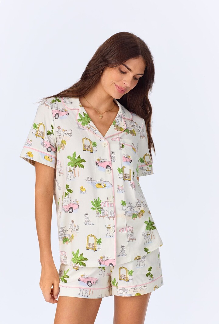 Bed Head Short Sleeve Classic Shorty Stretch Jersey PJ Set