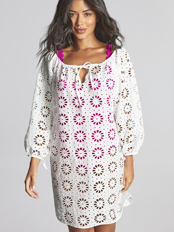 Panache Swim Daisy Short Kaftan Coverup