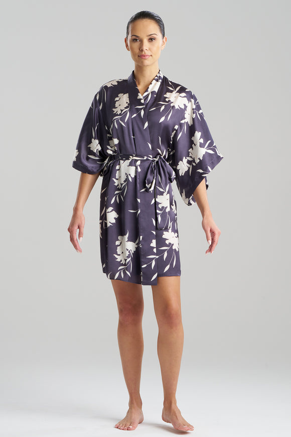 Natori Edit Lily Printed Satin Fashion Icon Wrap