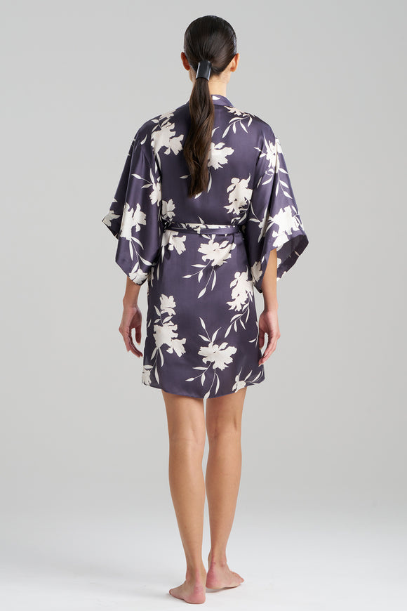 Natori Edit Lily Printed Satin Fashion Icon Wrap