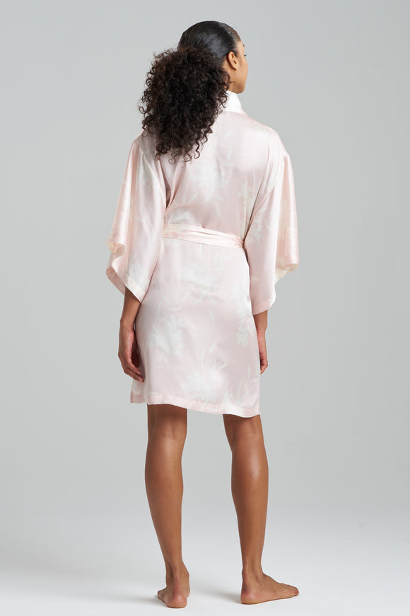 Natori Edit Lily Printed Satin Fashion Icon Wrap