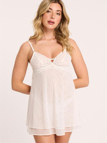Montelle Intimates Lacy Essential Fashion Babydoll Set