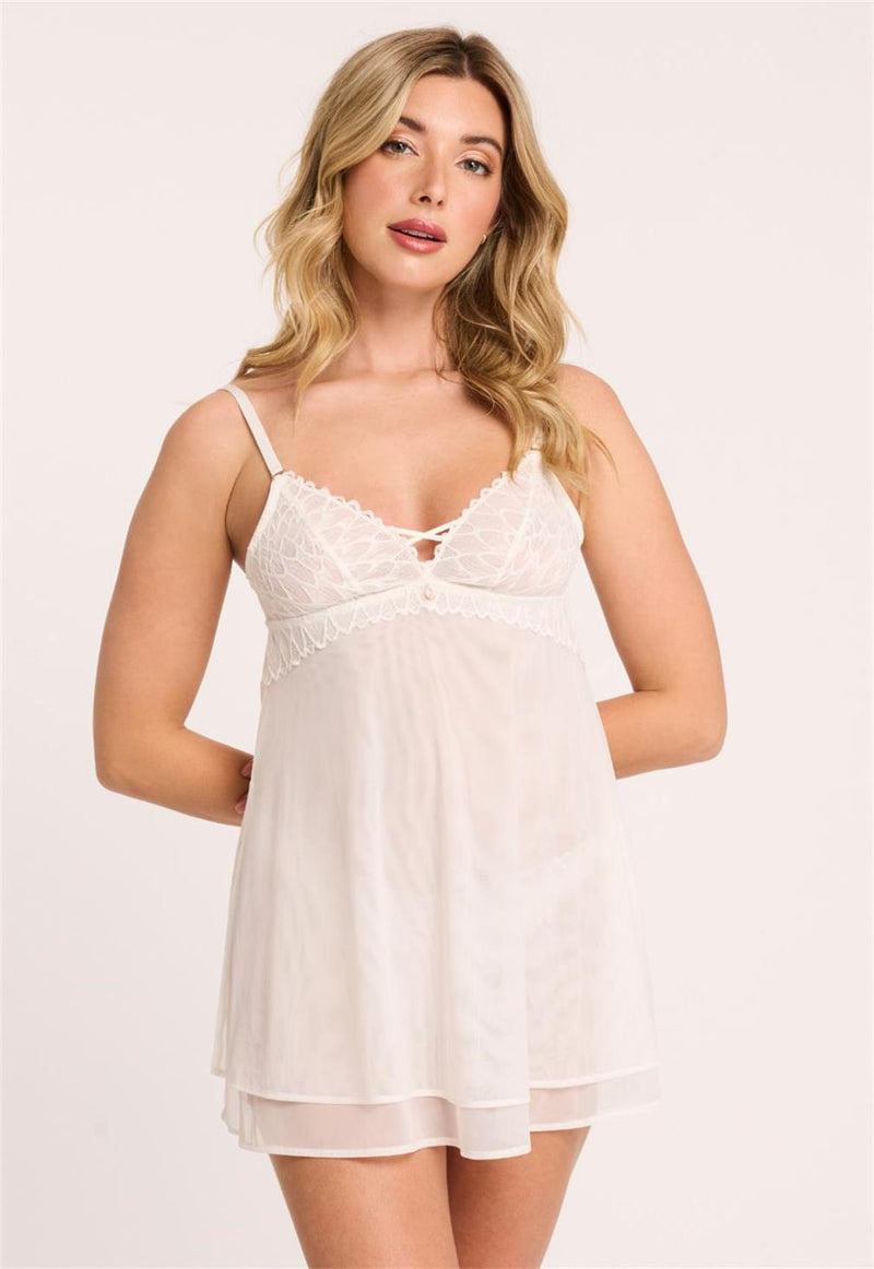 Montelle Intimates Lacy Essential Fashion Babydoll Set
