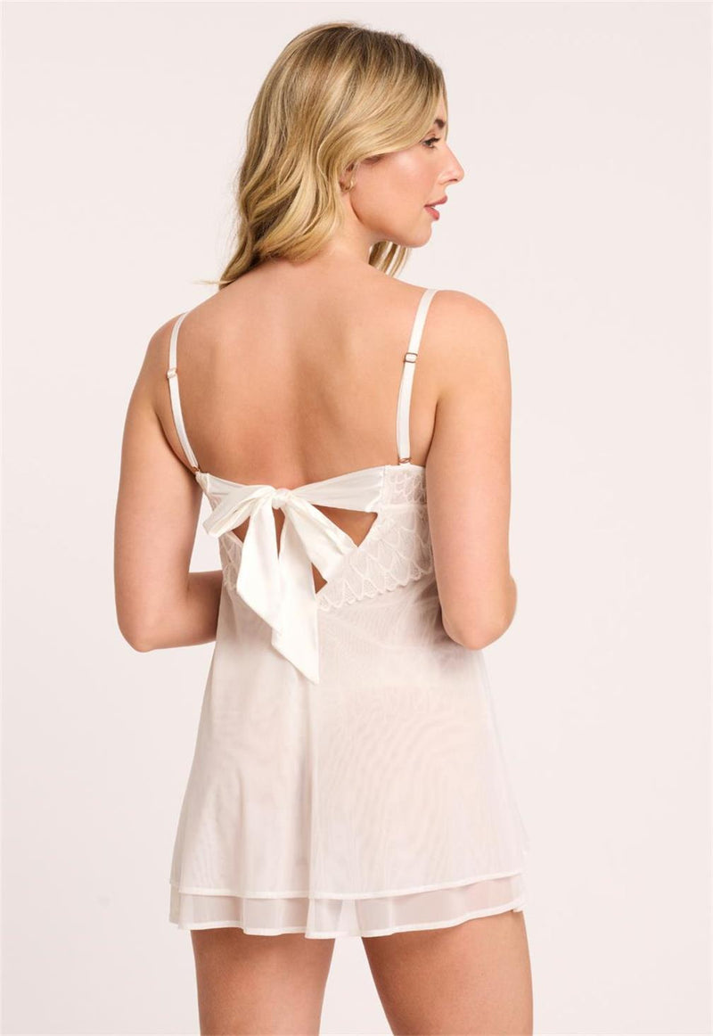 Montelle Intimates Lacy Essential Fashion Babydoll Set