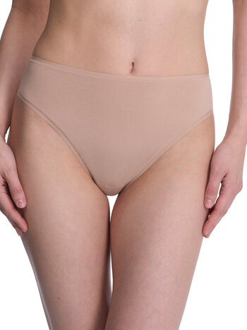 Natori Bliss Bare Cotton High Cut Brief