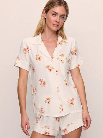 Eberjey Gisele Printed TENCEL™ Modal Relaxed Short PJ Set