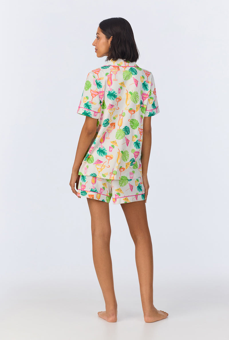 Bed Head Vacation LIbations Classic Shorty Stretch Jersey Fashion PJ Set