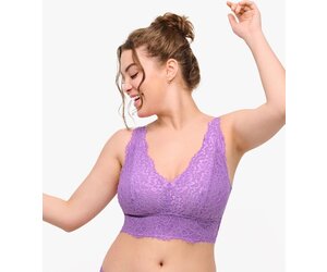 Cosabella Pret-a-Porter Lace Bandeau – Non-Slip Silicone Lined Wirefree Bralette - View #9