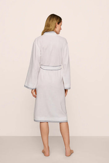 Eberjey Linen Blend Long Sleeve Robe