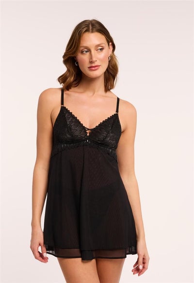 Montelle Intimates Lacy Essential Babydoll Set