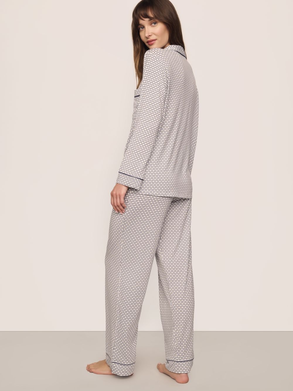 Eberjey Gisele Printed Long Fashion PJ Set