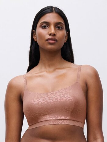 Chantelle SoftStretch Scoop Padded Leo Shimmer Fashion Bralette