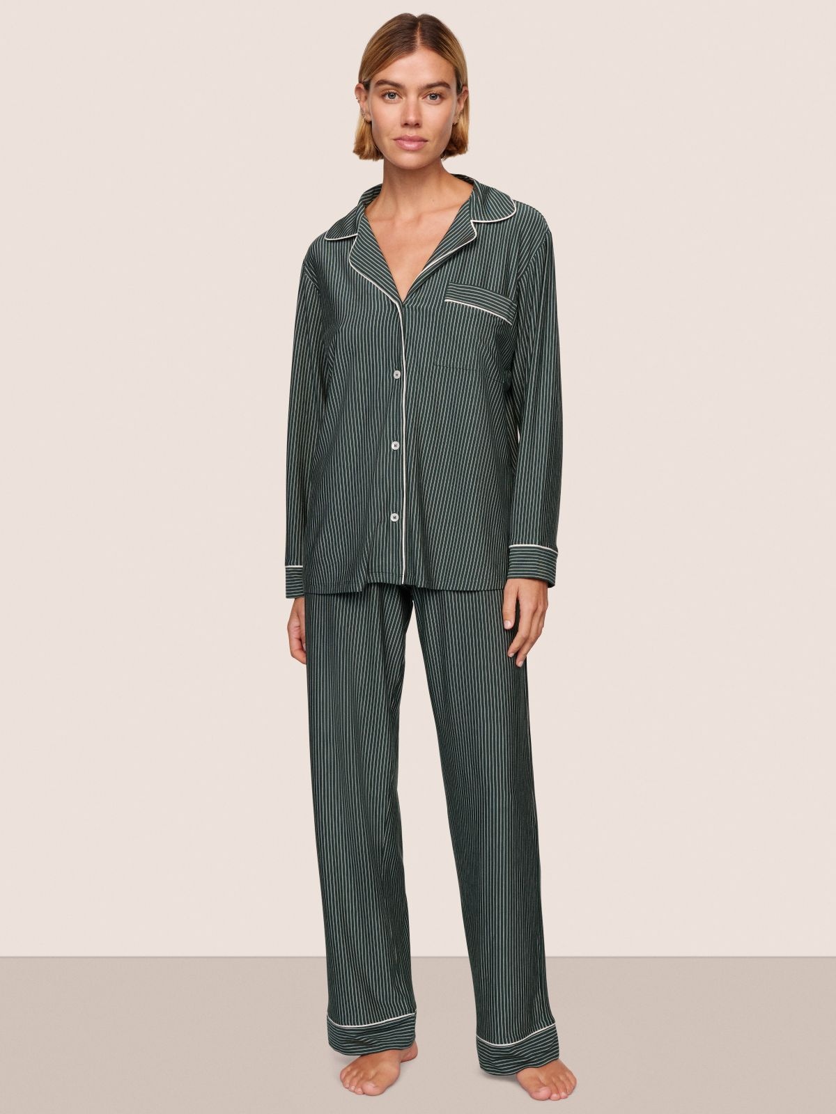 Eberjey Gisele Printed Long Fashion PJ Set