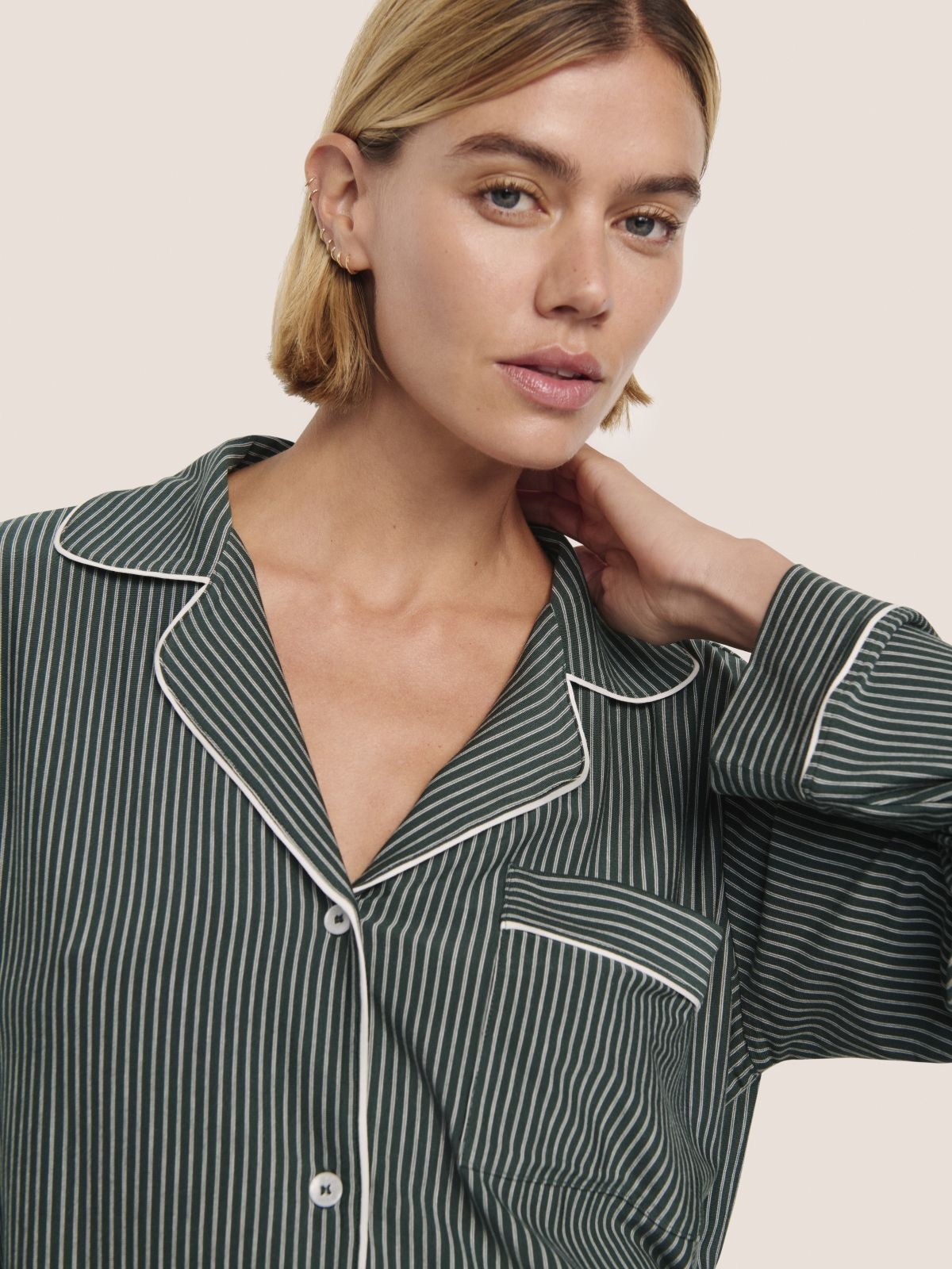 Eberjey Gisele Printed Long Fashion PJ Set