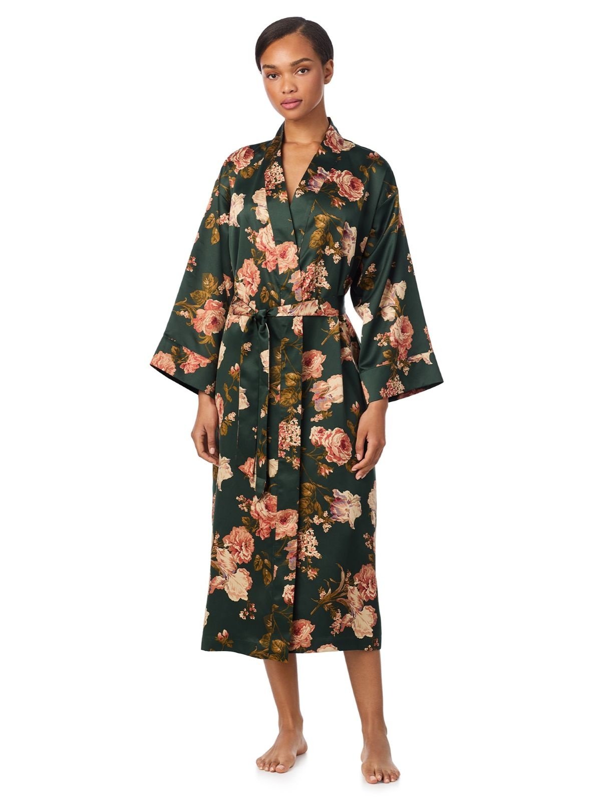 Ralph Lauren Printed Satin Fashion Robe