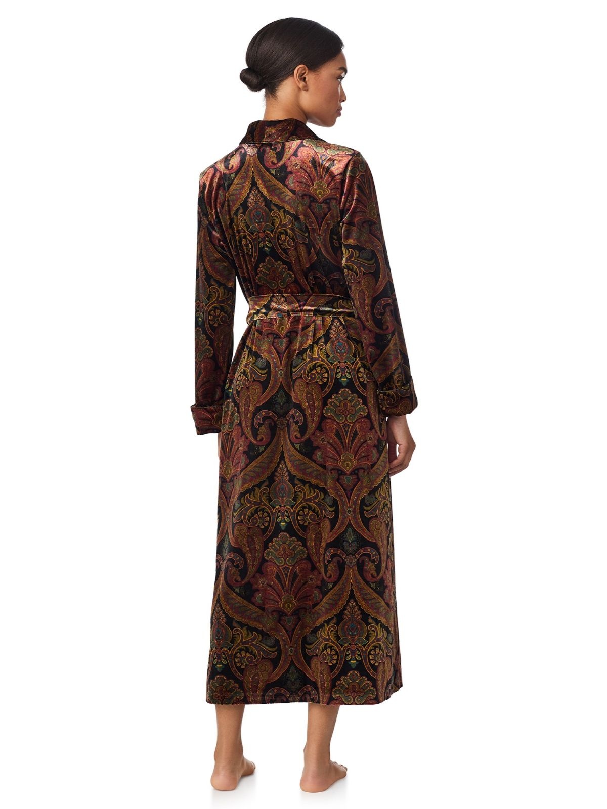 Ralph Lauren Velvet Paisley Fashion Wrap Robe