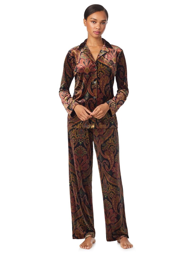 Ralph Lauren Paisley Velvet Fashion Sleep Set