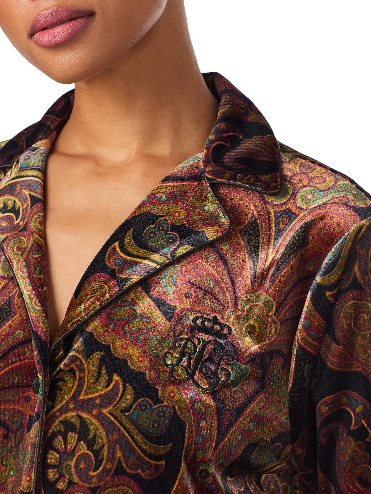 Ralph Lauren Paisley Velvet Fashion Sleep Set