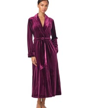 Ralph Lauren LN52463 Velvet Long Shawl Collar Fashion Robe