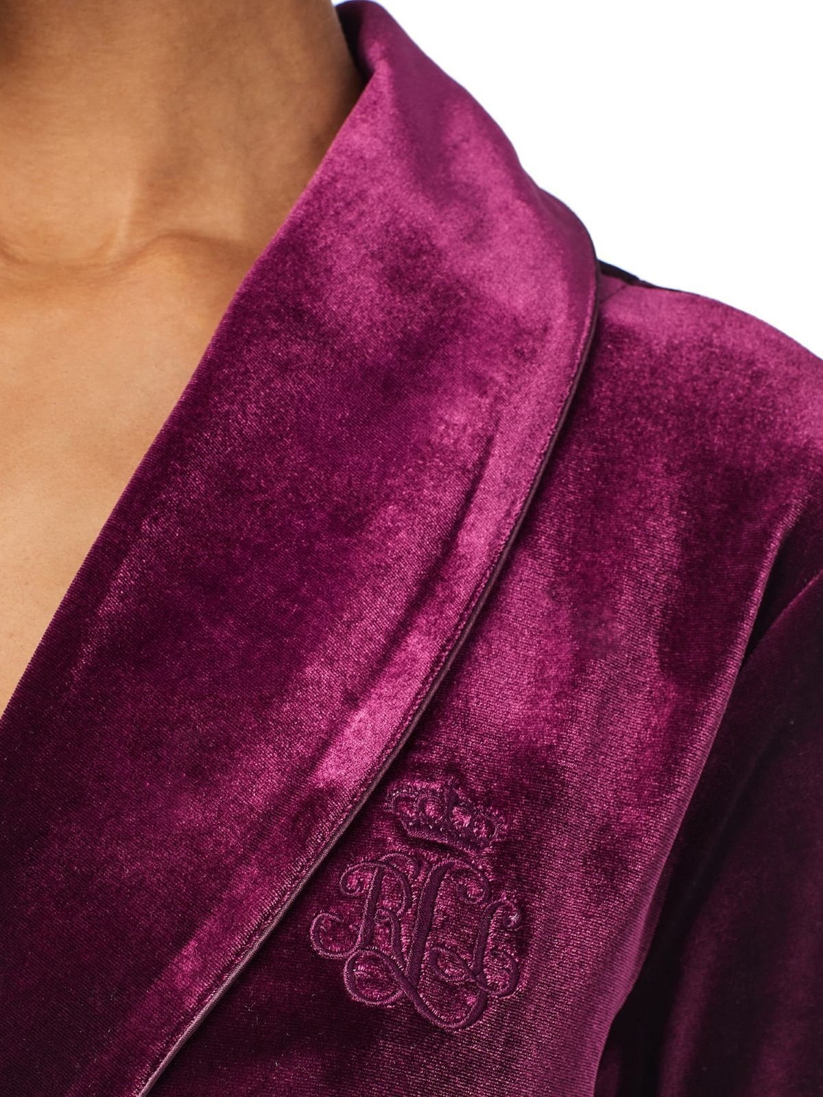Ralph Lauren Velvet Long Shawl Collar Fashion Robe