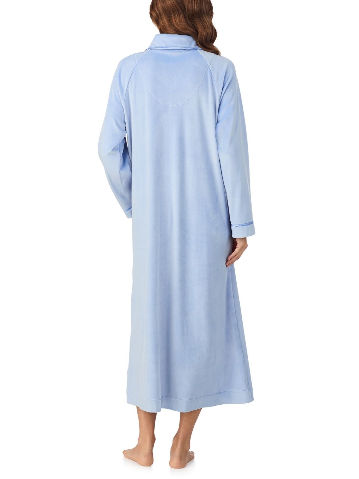 Eileen West Lux Velour Long Zip Fashion Robe