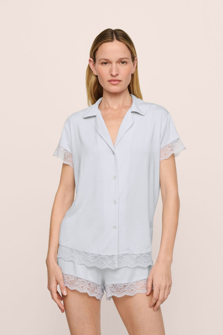 Eberjey Malou TENCEL™ Modal Short PJ Set - Ice Blue