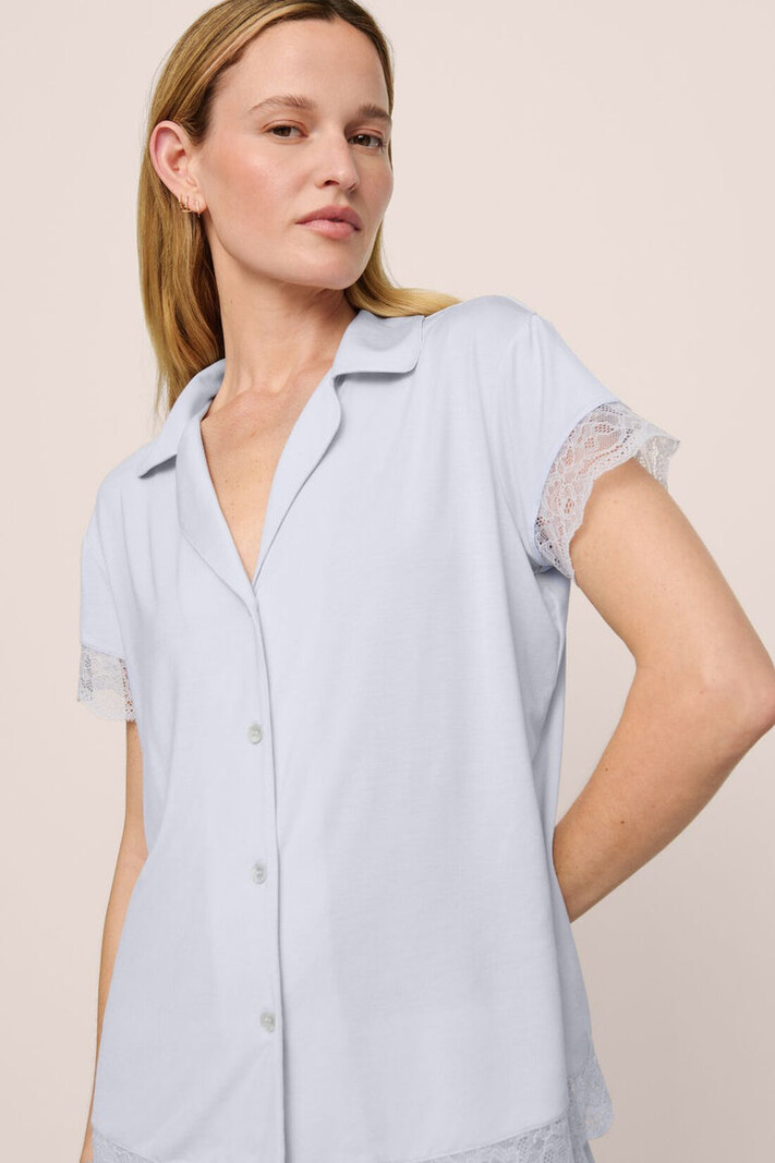Eberjey Malou TENCEL™ Modal Short PJ Set - Ice Blue