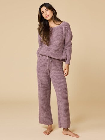 Softies Waffle Marshmallow Boatneck Lounge Set