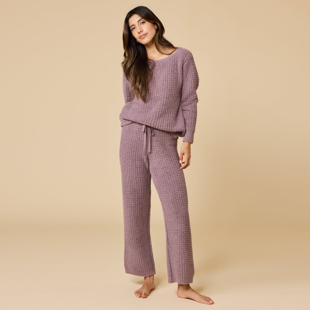 Softies Waffle Marshmallow Boatneck Lounge Set