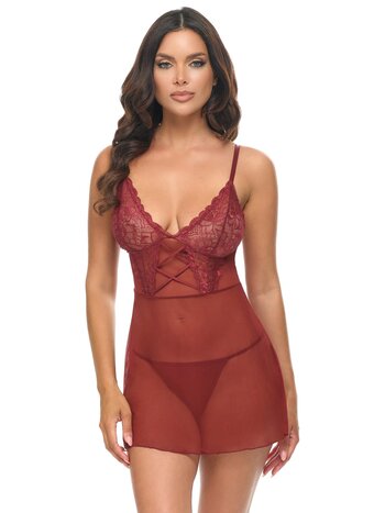 Oh La La Cheri Avery Sheer Fashion Babydoll