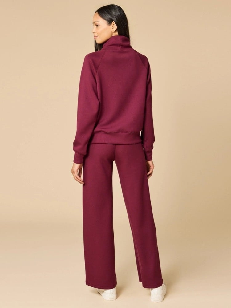 Softies DreamTech Mock Neck with Pleated Pant Lounge Set