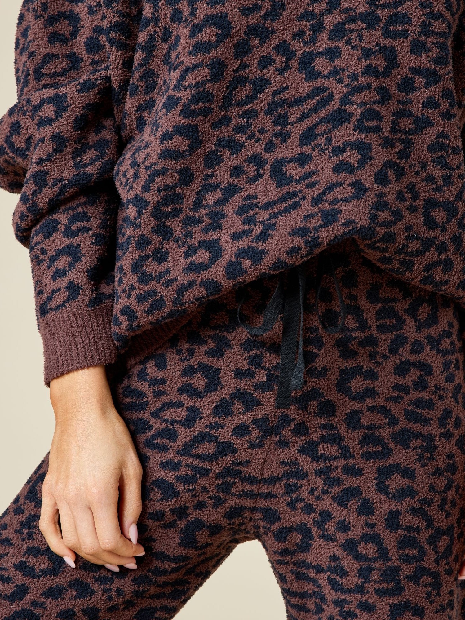 Softies Marshmallow Leopard Crew Neck Lounge Set