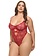 Oh La La Cheri Plus Size Mariah Sheer Embroidered Teddy
