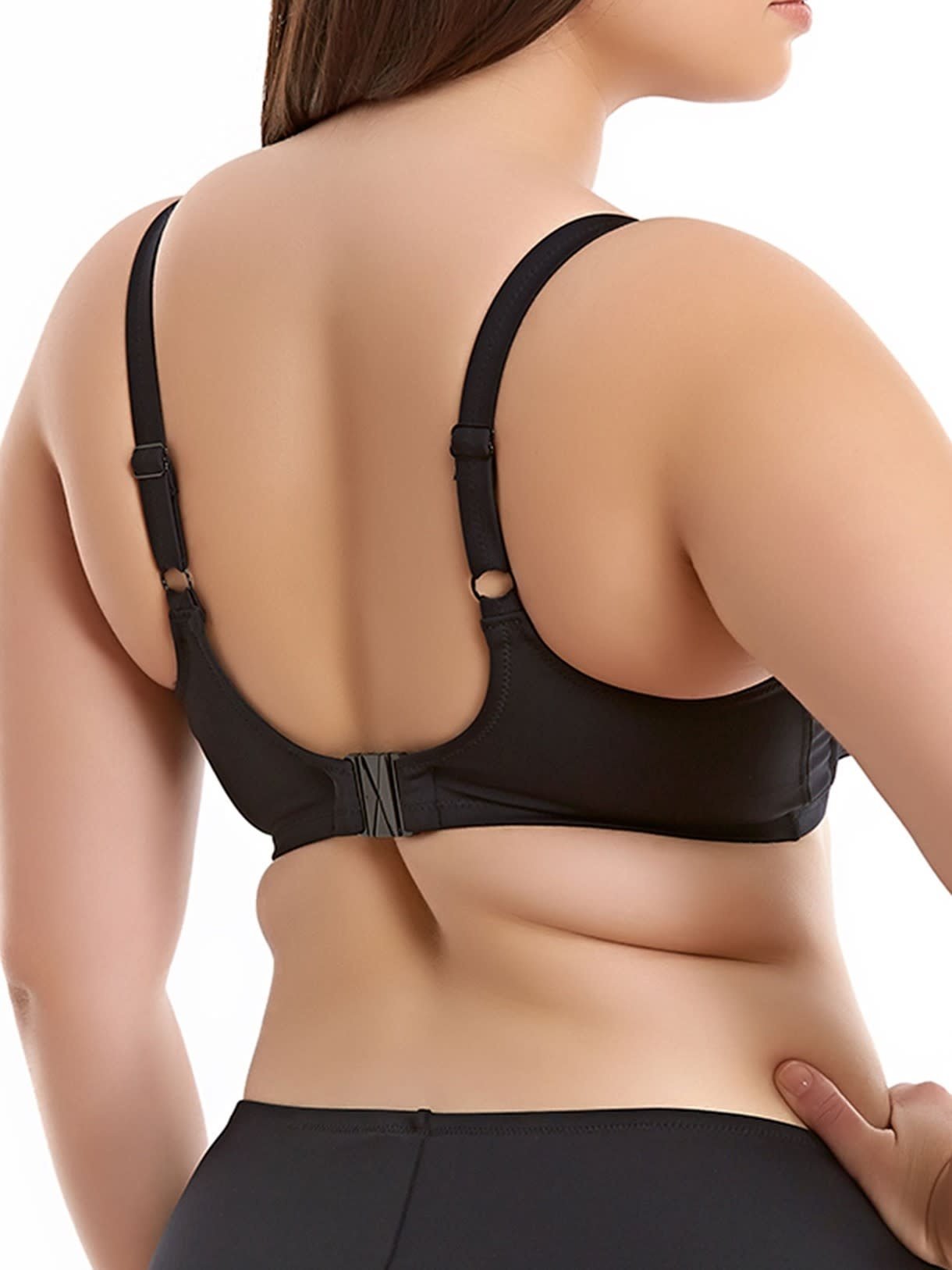 Elomi Swim Essentials Plunge Underwire Bikini Top - Black