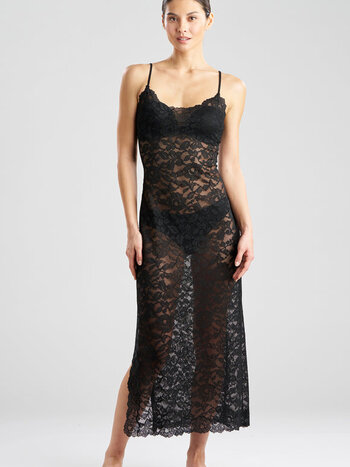 Natori Sleepwear Peony Allover Lace Fashion Slip Dress