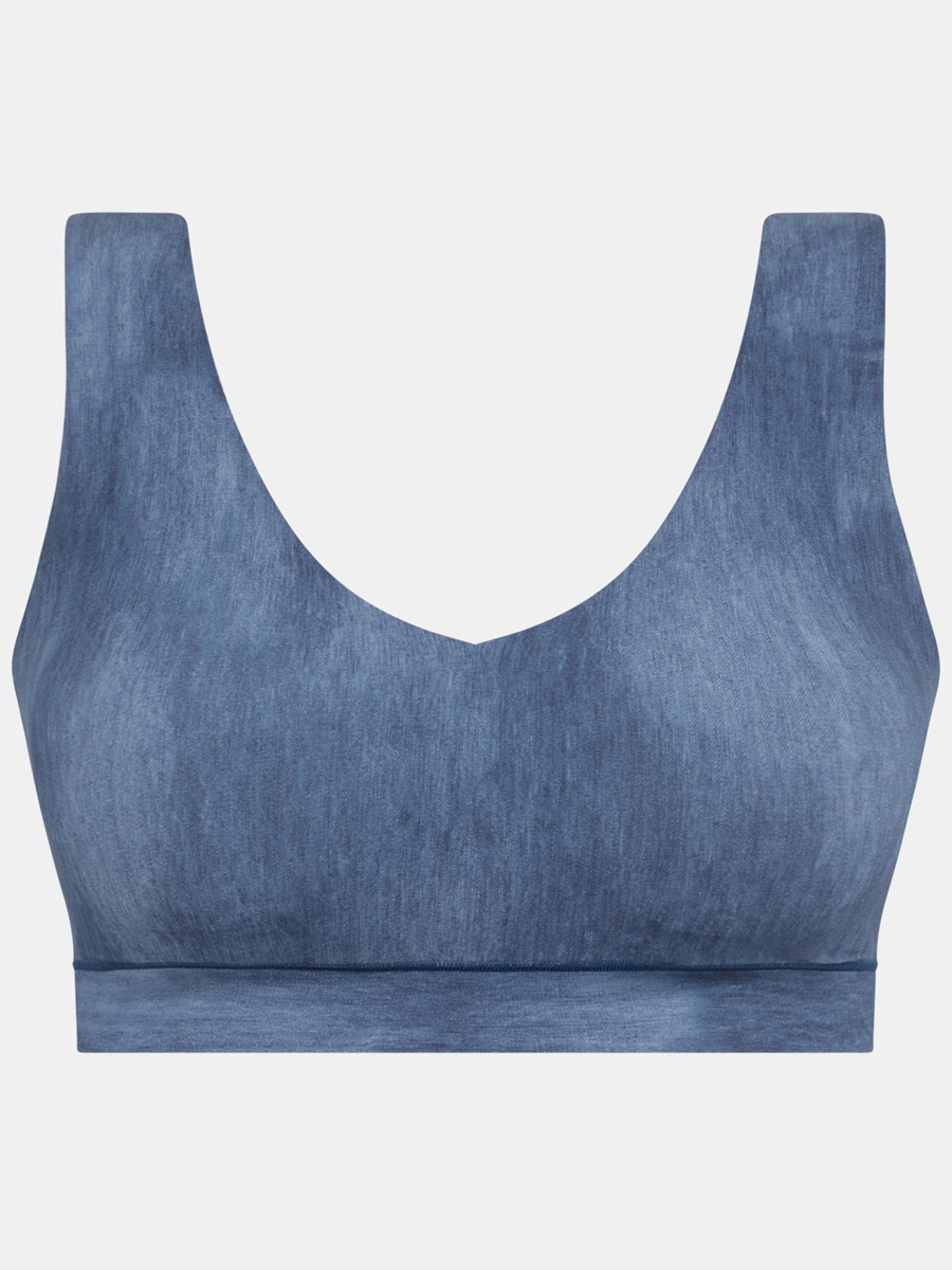 Chantelle SoftStretch Padded V-Neck Wireless Fashion Printed Bra