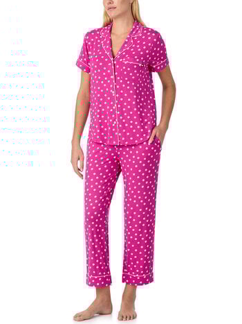 Kate Spade Printed Short Sleeve Cropped Fashion PJs