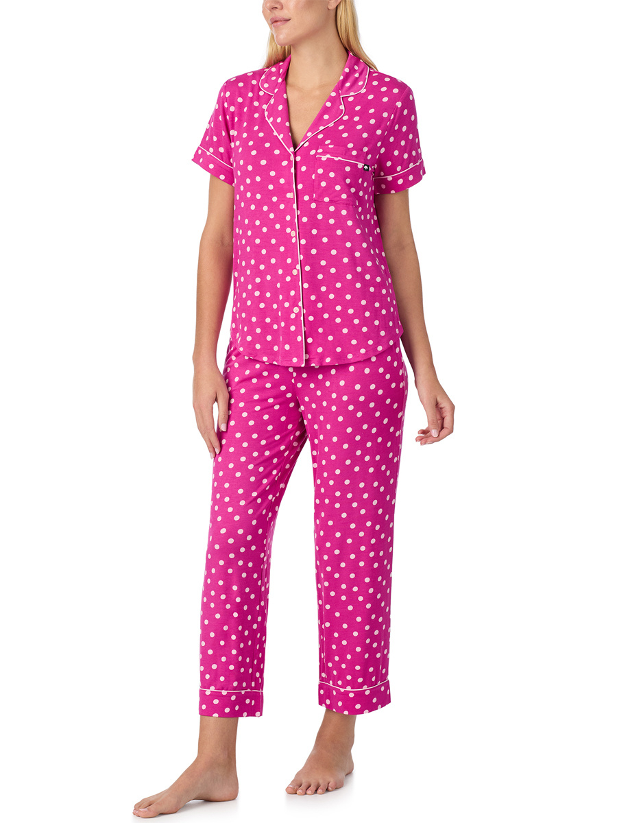 Kate Spade Printed Short Sleeve Cropped Fashion PJs